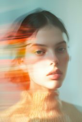 Serene Expression with Dynamic Blur